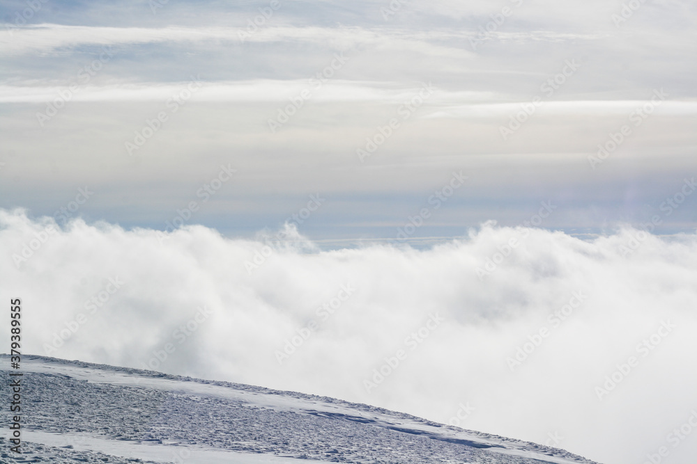 Obraz premium epic clouds over the mountains