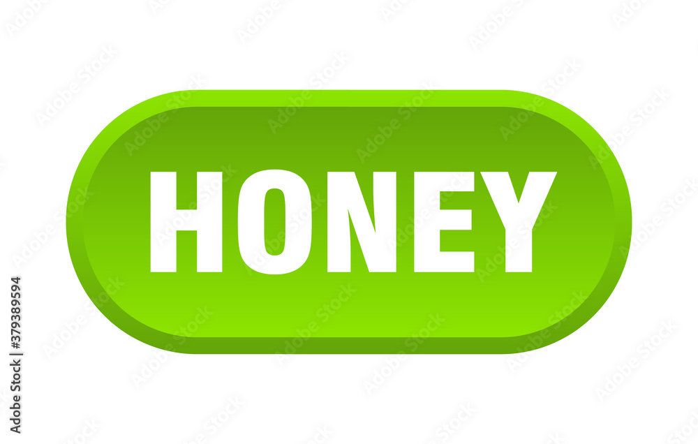 honey button. rounded sign on white background honey button. rounded sign on white background