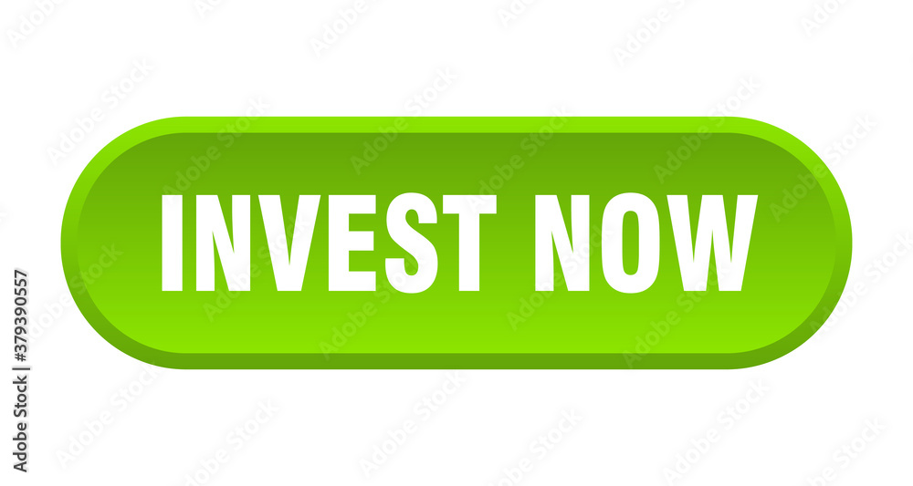 invest now button. rounded sign on white background invest now button. rounded sign on white background