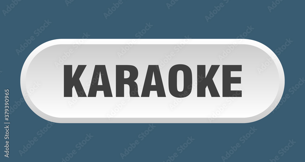 karaoke button. rounded sign on white background karaoke button. rounded sign on white background