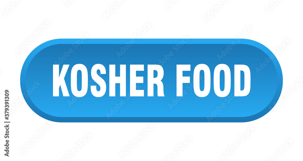 kosher food button. rounded sign on white background kosher food button. rounded sign on white background