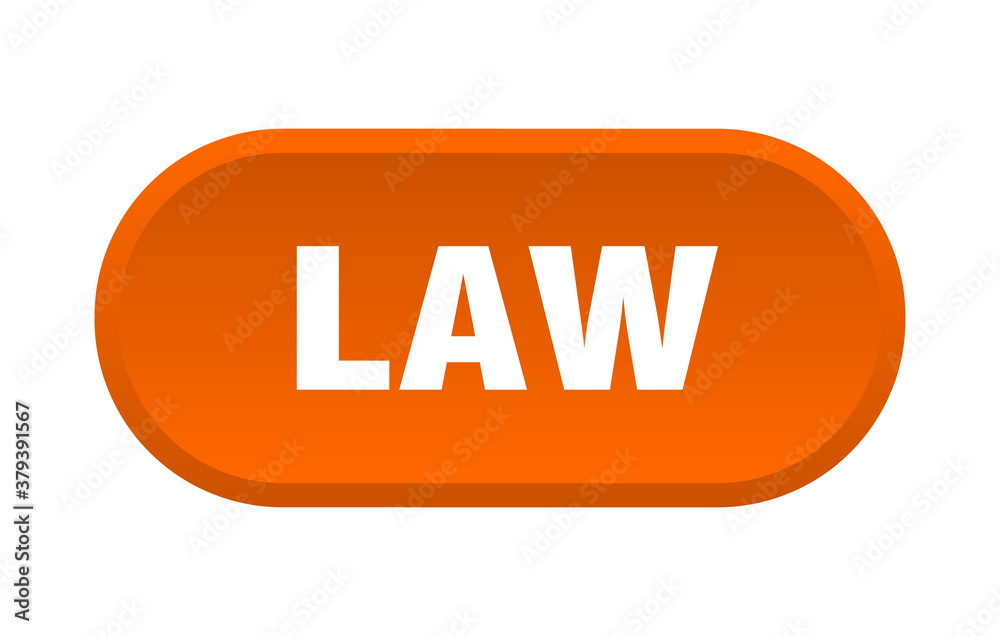 law button. rounded sign on white background law button. rounded sign on white background