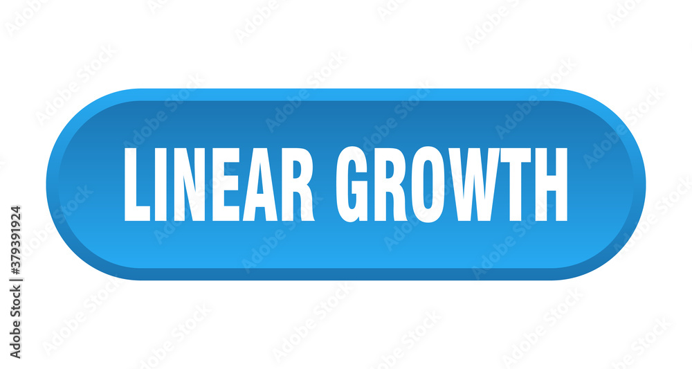 linear growth button. rounded sign on white background linear growth button. rounded sign on white background