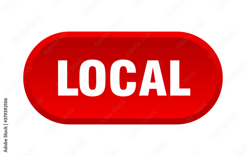 local button. rounded sign on white background local button. rounded sign on white background