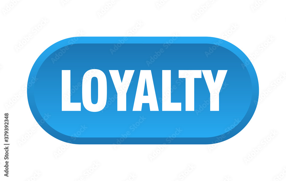 loyalty button. rounded sign on white background loyalty button. rounded sign on white background