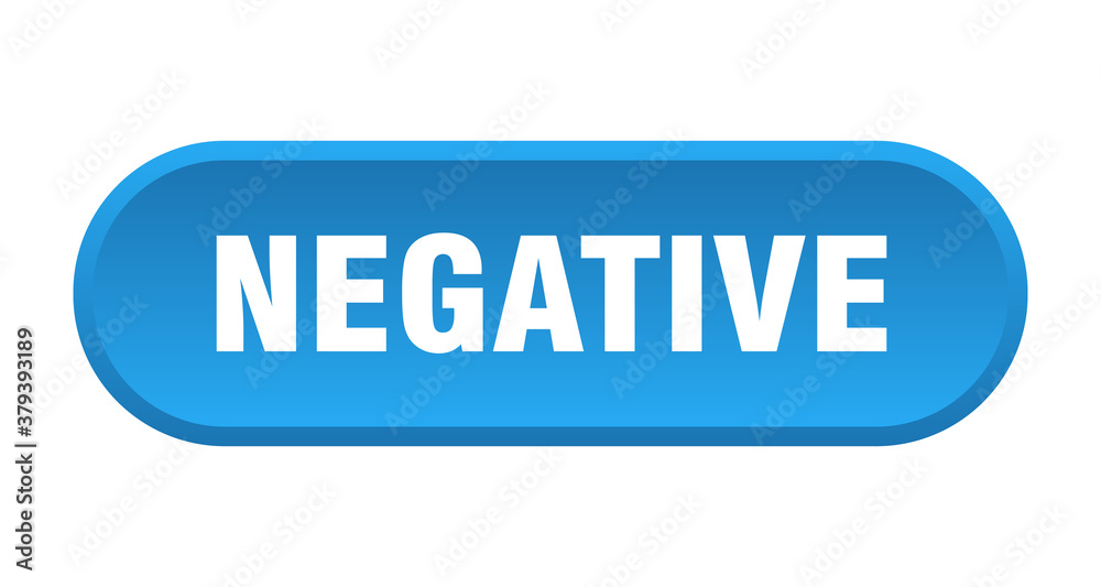 negative button. rounded sign on white background negative button. rounded sign on white background