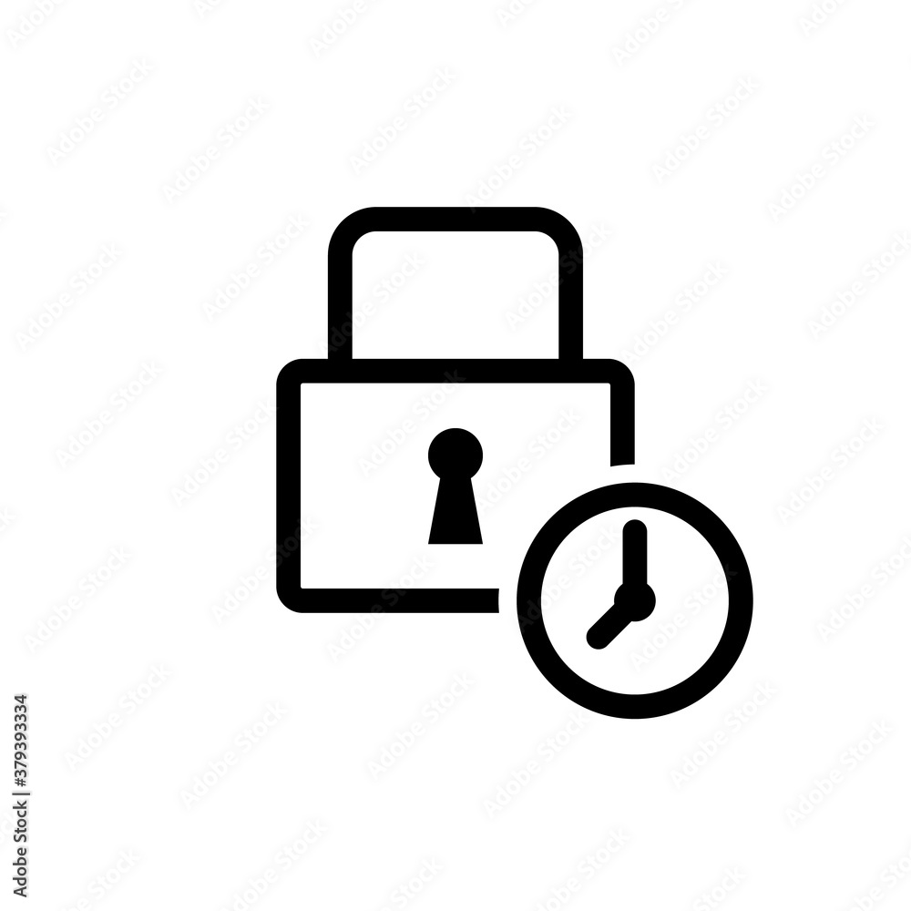 Early access line icon. Clipart image isolated on white background. Early access line icon. Clipart image isolated on white background.