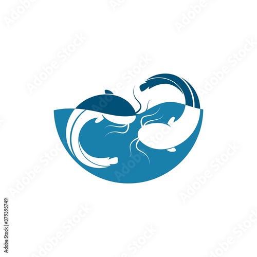 catfish vector icon illustration design
