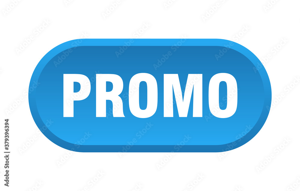 promo button. rounded sign on white background promo button. rounded sign on white background