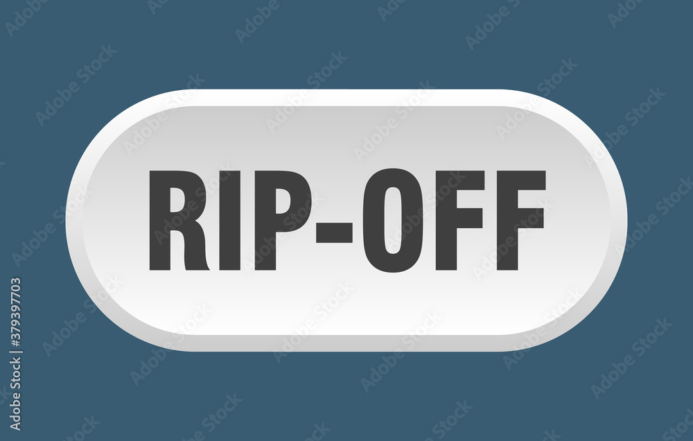 rip-off button. rounded sign on white background rip-off button. rounded sign on white background