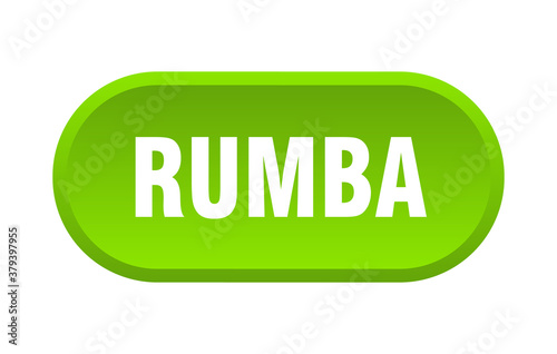 rumba button. rounded sign on white background