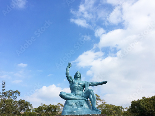 Peace Statue at Nagasaki Peace Park