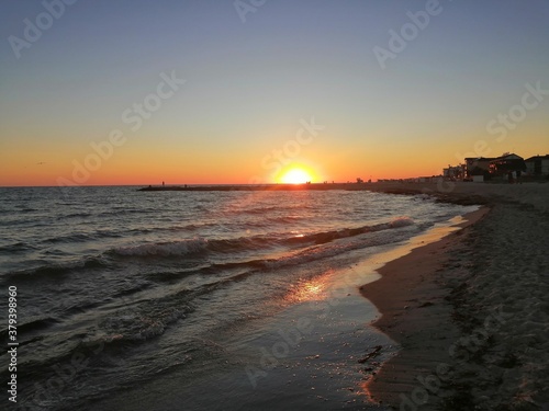 sunset at the beach