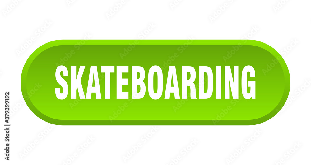 skateboarding button. rounded sign on white background skateboarding button. rounded sign on white background