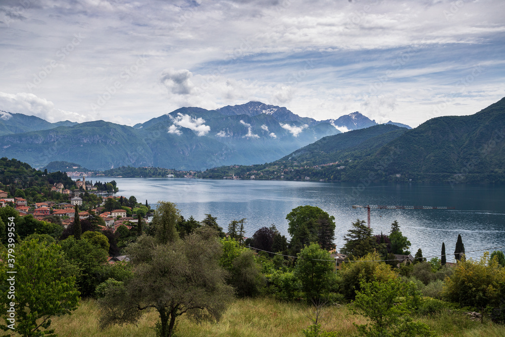 panorama del lago di Como da Lenno