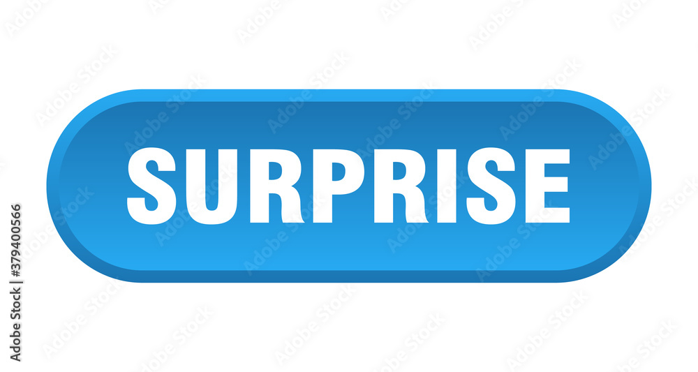 surprise button. rounded sign on white background surprise button. rounded sign on white background