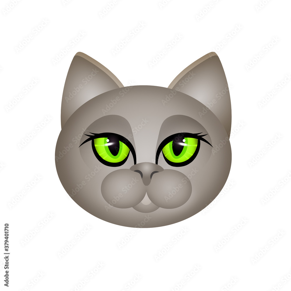 illustration of Carthusian cat