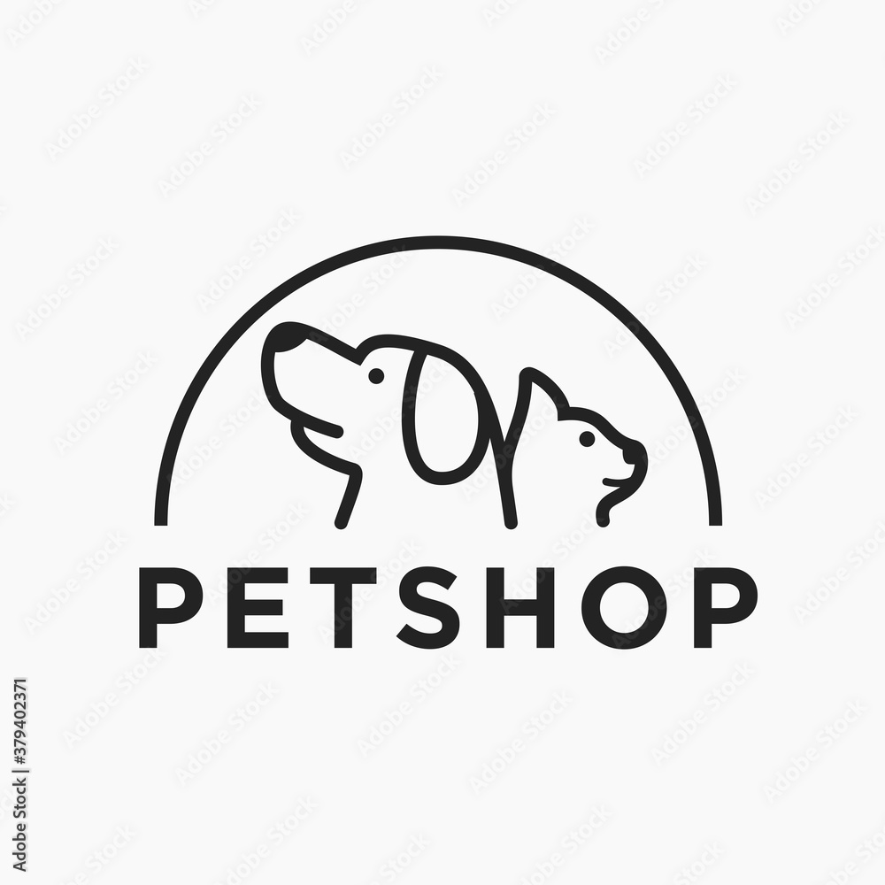 Pet Shop Logo Design Stock Illustrations . Pet logo design, Animal Pet Care Logo, Vet logo, Pet Store, Pet Health Logo,  Dog cat logo .