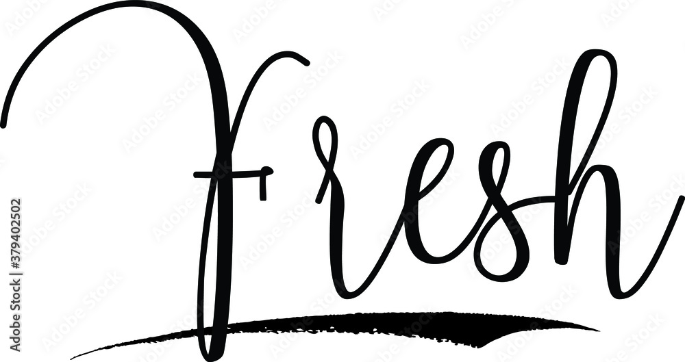 Fresh Calligraphy Handwritten Typography Text on
White Background
Fresh Calligraphy Handwritten Typography Text on
White Background