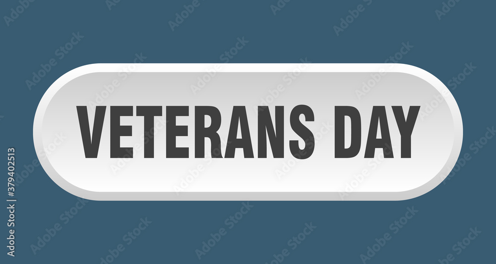 veterans day button. rounded sign on white background veterans day button. rounded sign on white background