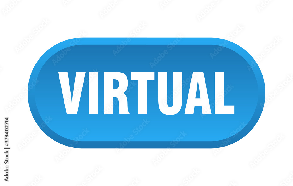virtual button. rounded sign on white background virtual button. rounded sign on white background