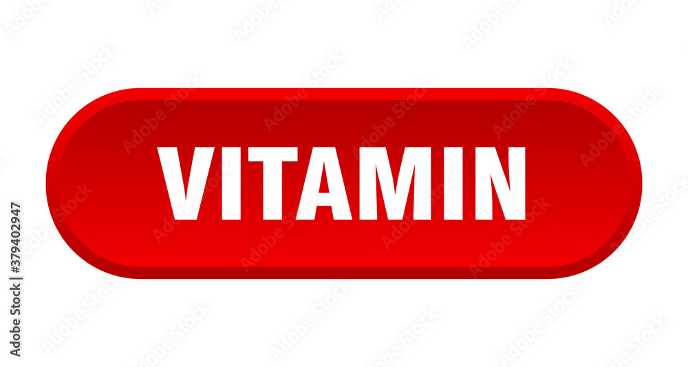 vitamin button. rounded sign on white background vitamin button. rounded sign on white background