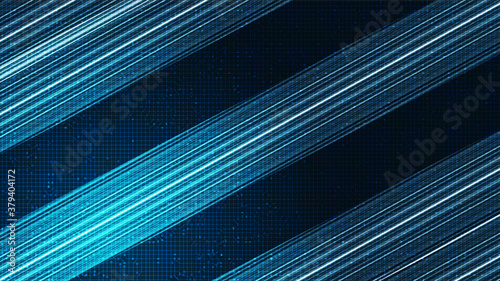 Abstract Blue Light on Technology Background,Digital and Connection Concept design,Vector illustration.