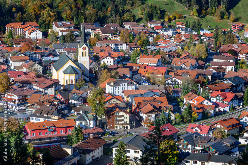 Ortszentrum von Oberstaufen im Allgäu