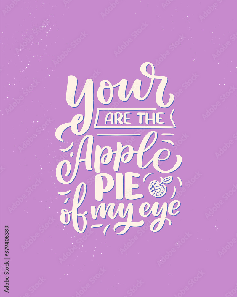 Funny saying, inspirational quote for cafe or bakery print. Funny brush calligraphy. Dessert lettering slogan in hand drawn style. Vector