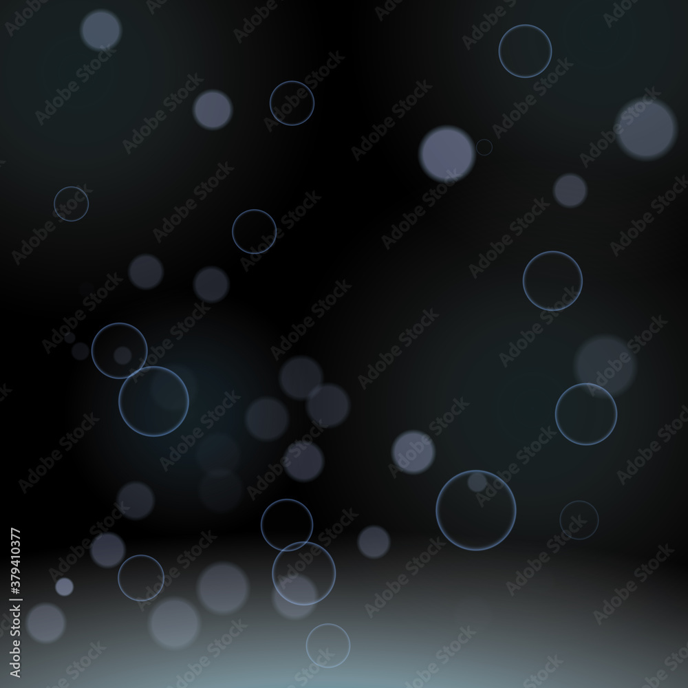 Abstract background with bubbles, circles, bokeh