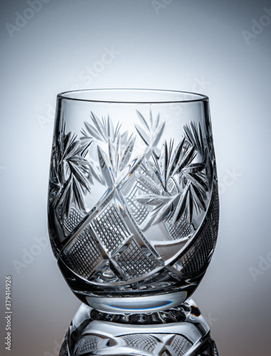 an glassware silhouette on white