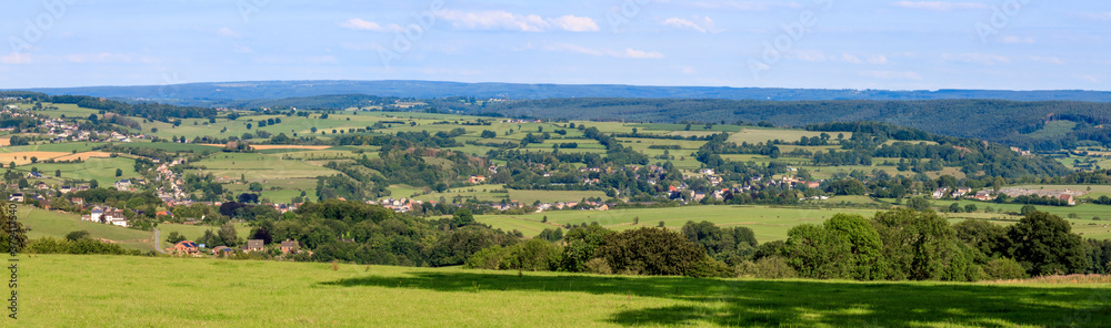 Une vue panoramique de la campagne en Europe Une vue panoramique de la campagne en Europe