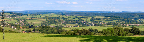 Une vue panoramique de la campagne en Europe