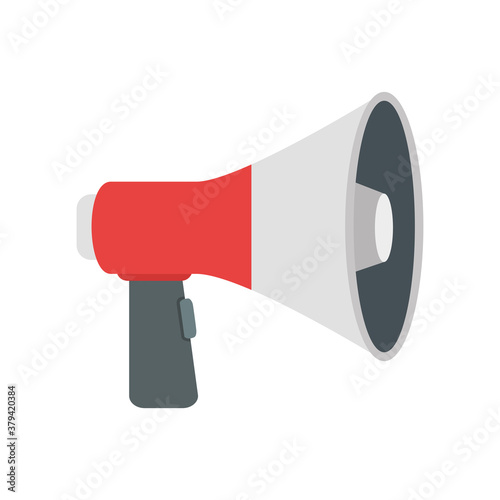 Megaphone icon design, Amplifer speaker bullhorn announce speech message communication and loud theme Vector illustration