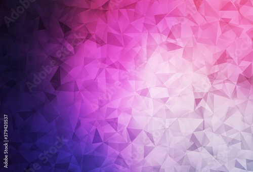 Dark Purple, Pink vector low poly texture.