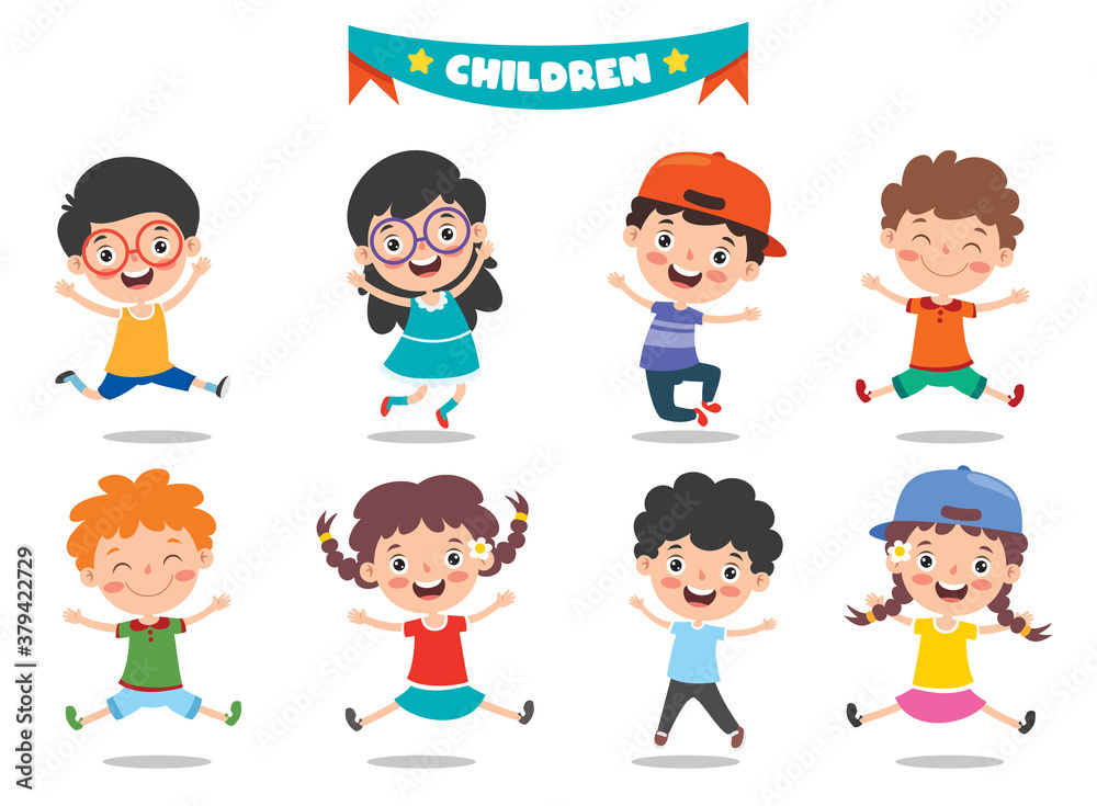 Group Of Funny Children Posing Group Of Funny Children Posing