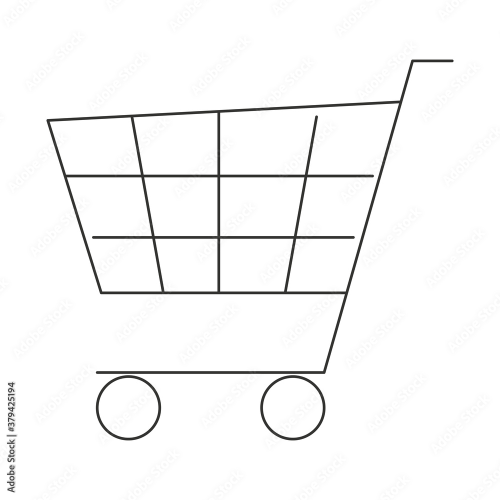shopping cart design of commerce and market theme Vector illustration shopping cart design of commerce and market theme Vector illustration