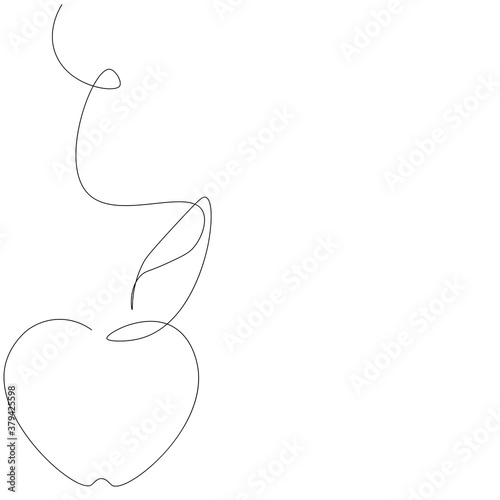 Apple fruit background. Vector illustration © Keya