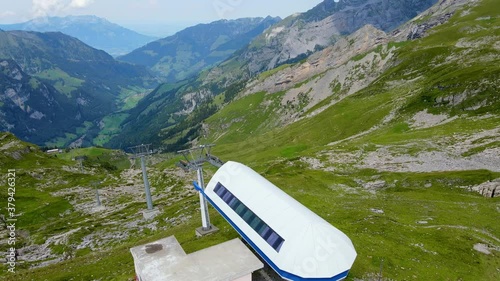 Mount Bonistock in the Swiss Alps - aerial view - travel photography photo