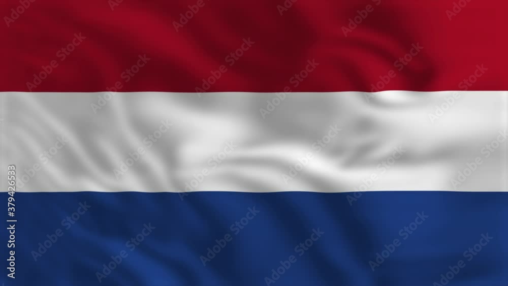 Flag of Netherlands - Waving Flag Animation Flag of Netherlands - Waving Flag Animation
