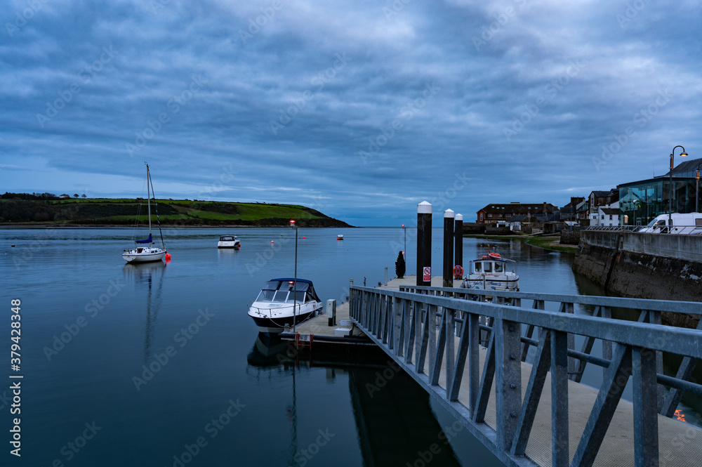 The pontoon in Youghal Hardbour