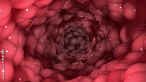 Fantastic background on the theme of microorganisms, eggs, alien life, bacteria, viruses