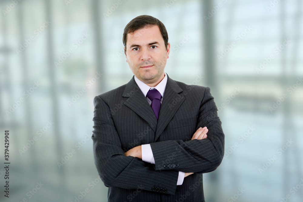 business man portrait at the office