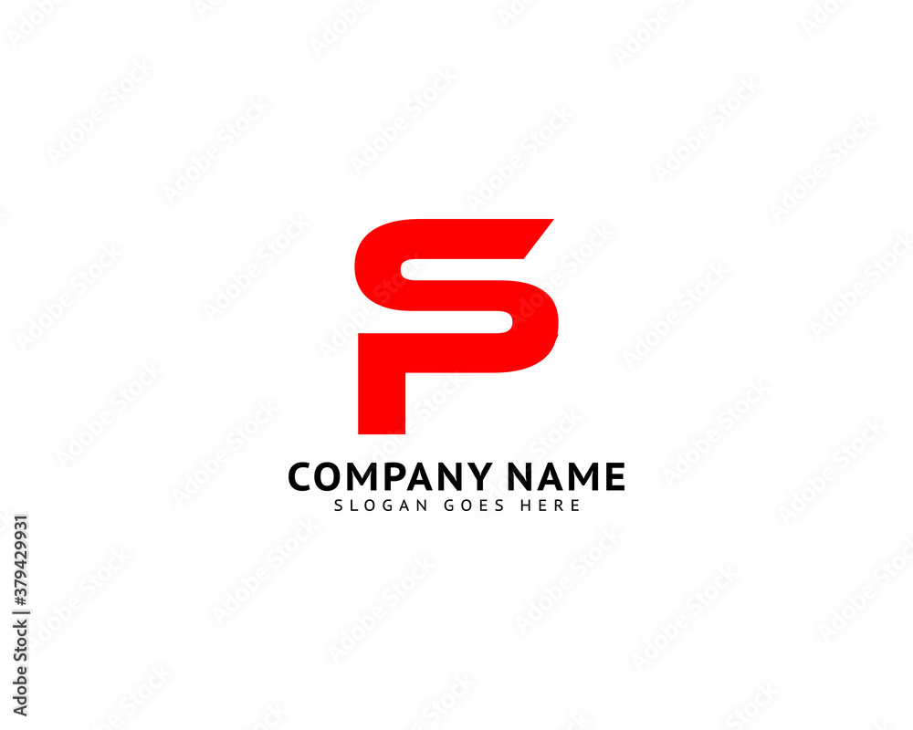 Initial Letter SP Logo Template Design