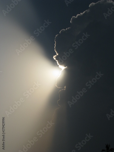 sun rays event in the sky