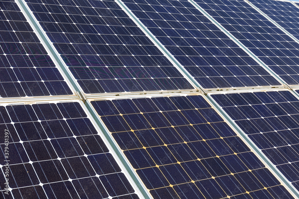 Detail of the Solar Power Station in the late summer Nature Detail of the Solar Power Station in the late summer Nature