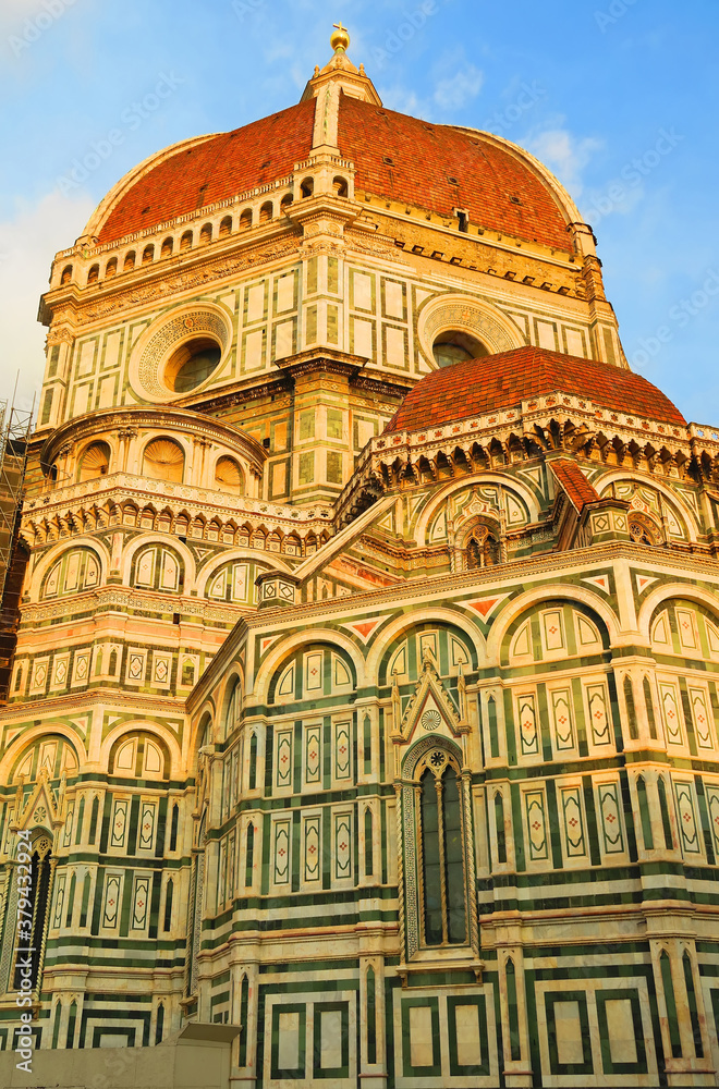 View of the dome of Florence cathedral.