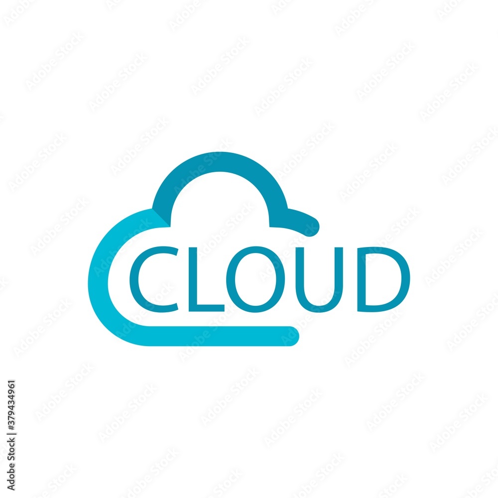 Fototapeta premium cloud logo vector