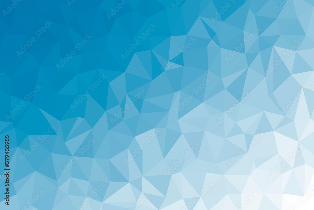 Fototapeta premium Abstract blue low poly background texture. Creative polygonal backdrop illustration