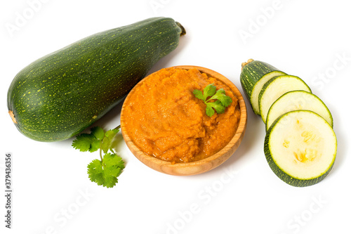 squash caviar isolated on white background